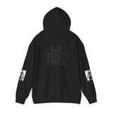 God Money Power Hoodie — Bold Religious Graphic Pullover