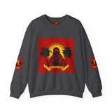 Crewneck Sweatshirt — 'God Most Power' Retro Palm Beach Graphic