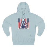 Patriotic 'God Money Power' Hoodie — Americana Flag Graphic Fleece Hoodie