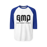 Raglan Shirt — GMP (God Money Power) Logo Baseball Tee