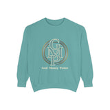 Gold Monogram Logo Sweatshirt — "GMP" Circle Graphic Crewneck