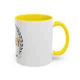 Coffee Mug — 'God Money Power' Laurel Accent Ceramic Mug (11/15oz)