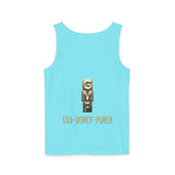 GMP Tank Top — God • Money • Power Gold Block Graphic