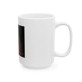 Ceramic Mug — 'God Money Power' Red Madonna Graphic Coffee Mug (11oz & 15oz)