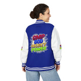 Letterman Jacket — GMP Good Money Power Colorful Splash Varsity Coat