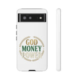 Phone Case — "God Money Power" Inspirational Religious Design