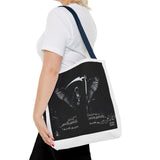 Angel Of Death Grim Reaper Wings Tote Bag — Gothic Scythe Design