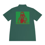 Men's Polo Shirt — 'God Money Power' Retro Graphic Sports Polo