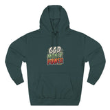 God Money Power Hoodie — Retro Bold Graphic Pullover