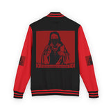 Letterman Jacket — 'God Money Power' Red Varsity Jacket