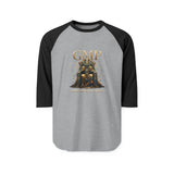 Raglan Shirt — GMP 'God Money Power' Gold Throne Graphic