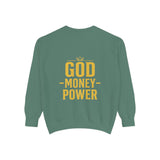 GMP "God Money Power" Sweatshirt — Gold Foil Graphic Crewneck