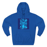 Hoodie - 'God Money Power' Graphic Fleece Pullover