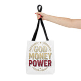 God Money Power- Tote Bag – Inspirational Faith & Prosperity Canvas Tote