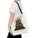 GMP 'Gold Money Power' Tote Bag — Luxurious King on Throne All-Over Print