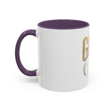 GMP Gold Accent Coffee Mug – "God Money Power" Inspirational Ceramic Cup