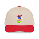 Mid Profile Baseball Cap — "GMP God Money Power" Embroidered Trucker Hat