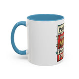Put GOD First Hustle For The MONEY Accent Coffee Mug — Motivational Faith & Success Gift (11/15 oz)