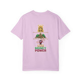 God Money Power T-Shirt — Angel, Stacks of Cash Graphic Tee