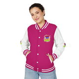 Letterman Jacket — GMP Good Money Power Colorful Splash Varsity Coat