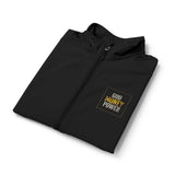 God Money Power-Men's Soft Shell Vest — Yellow Bee Splash Chest Logo, Lightweight Outdoor Layer