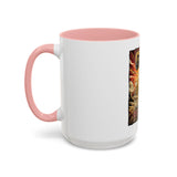 Coffee Mug - 'God Money Power' Pyramid Graphic Accent Mug (11/15oz)