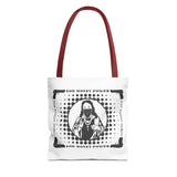 Tote Bag — "God Money Power" Retro Saint Graphic Tote