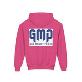 GMP “God Money Power” Youth Hoodie — Bold Faith & Motivation Pullover