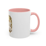 Coffee Mug — "God Money Power" Gold Emblem Accent Mug