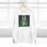 Religious Graphic Hoodie — 'God Money Power' Green Icon Print