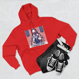 Patriotic 'God Money Power' Hoodie — Americana Flag Graphic Fleece Hoodie