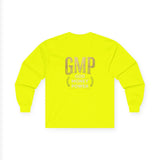 GMP (God Money Power) Long Sleeve Tee — Gold Logo Faith Streetwear
