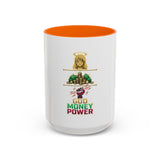 God Money Power Accent Coffee Mug – Inspirational Faith & Wealth Design (11/15oz)