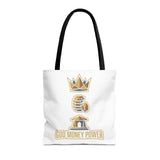 God Money Power Tote Bag — Inspirational Faith & Prosperity Canvas Tote