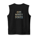 God Money Power Muscle Tank — Faith & Prosperity Graphic Tank Top