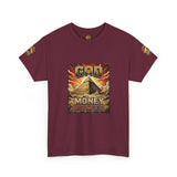 Graphic Tee — "God Money Power" Pyramid Vintage Religion Streetwear