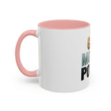 God Money Power Accent Coffee Mug — Inspirational Faith & Wealth Quote