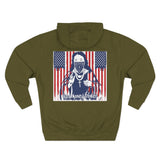 Patriotic 'God Money Power' Hoodie — Americana Flag Graphic Fleece Hoodie