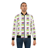 Bomber Jacket — Allover "GMP God Money Power" Retro Logo