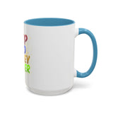 GMP God Money Power Accent Coffee Mug — Colorful Motivational Tea Cup (11/15 oz)