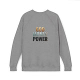 God Money Power Sweatshirt — Inspirational Graphic Raglan Crewneck