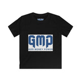 Kids Tee — GMP (God Money Power) Christian Faith Youth T‑Shirt, Inspirational Religious Graphic
