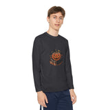 Youth Long Sleeve Tee — 'GMP God Money Power' Jack-O'-Lantern Halloween Shirt