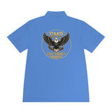 Eagle Logo Polo Shirt — "God Money Power (GMP)" Chest & Back Athletic Polo
