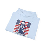 Patriotic Boxer Dog Hoodie — 'God, Money, Power' Americana Pullover