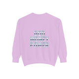 Graphic Sweatshirt - "God Money Power" Blue Retro Streetwear Crewneck