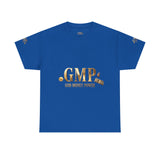 GMP "God Money Power" Tee - Gold Logo Graphic T-Shirt