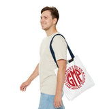 Tote — "GMP (God Money Power)" Red Logo Canvas Tote Bag