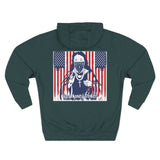 Patriotic 'God Money Power' Hoodie — Americana Flag Graphic Fleece Hoodie