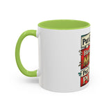 Put GOD First Hustle For The MONEY Accent Coffee Mug — Motivational Faith & Success Gift (11/15 oz)